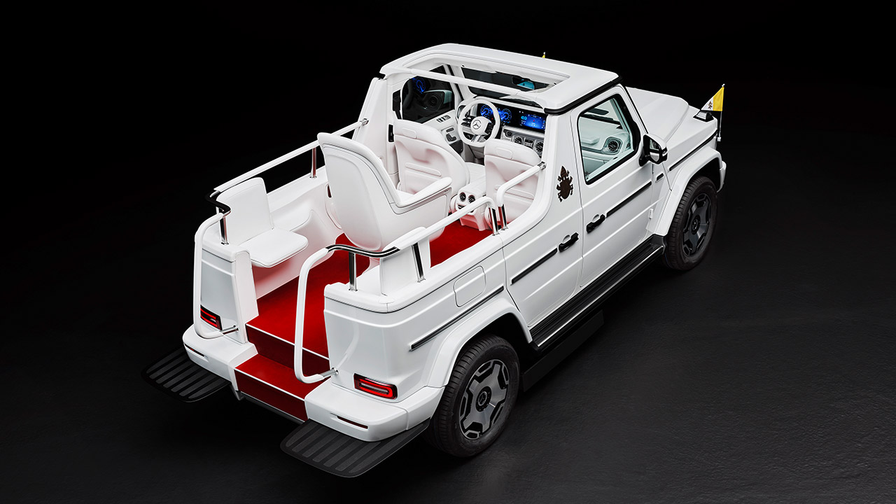 Electric Mercedes-Benz G-Class Popemobile