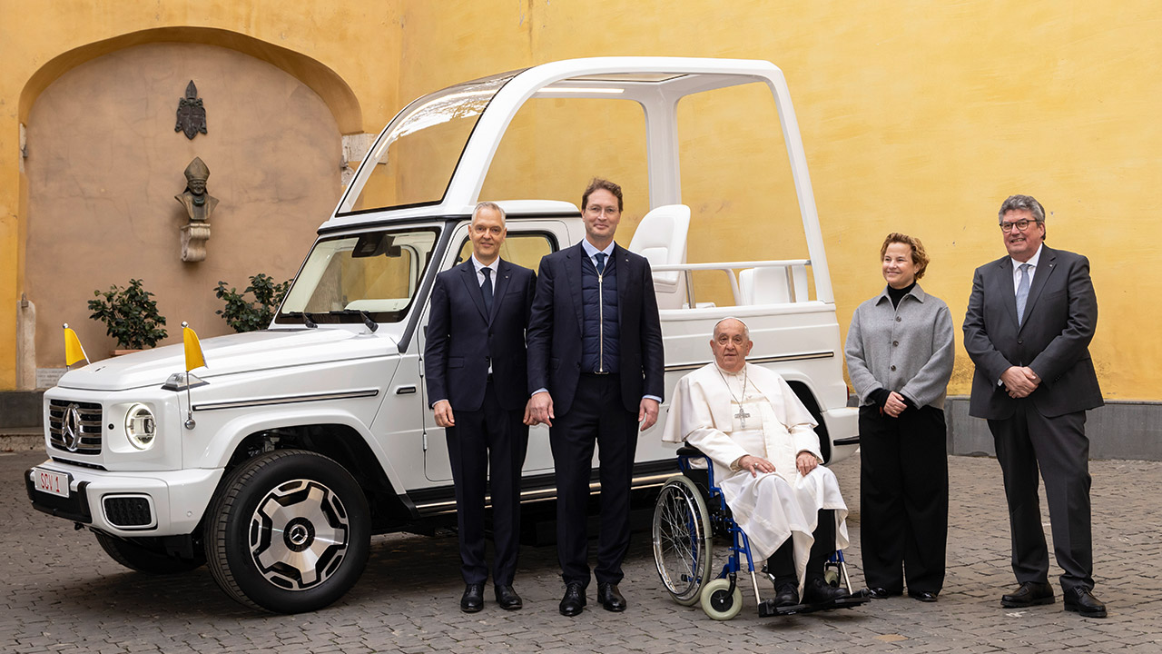Electric Mercedes-Benz G-Class Popemobile