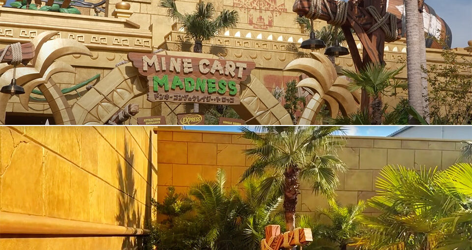 Donkey Kong Country Super Nintendo World Mine Cart Madness POV Video