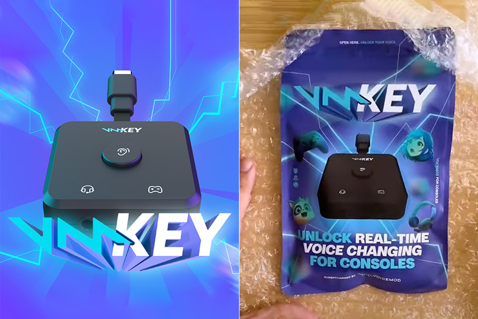 Voicemod Key – Cambia Voce In Tempo Reale E Soundboard Per PS5, PS4, Xbox, Switch 2 (cuffie Cablate TRRS)
