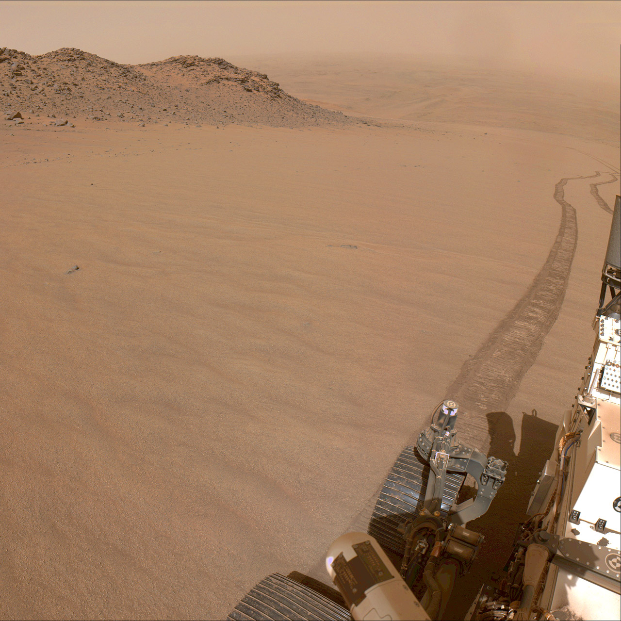 NASA Perseverance Mars Rover Jezero Crater Rim Lookout Hill