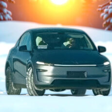 Tesla Model Y Juniper No Camouflage Spy Shot Testing