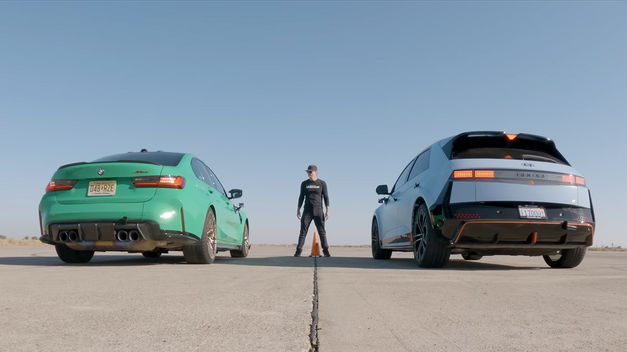 Hyundai IONIQ 5 N vs BMW M3 CS U-Drag Racing Showdown