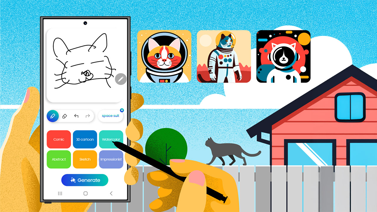 Samsung Galaxy AI Sketch to Image