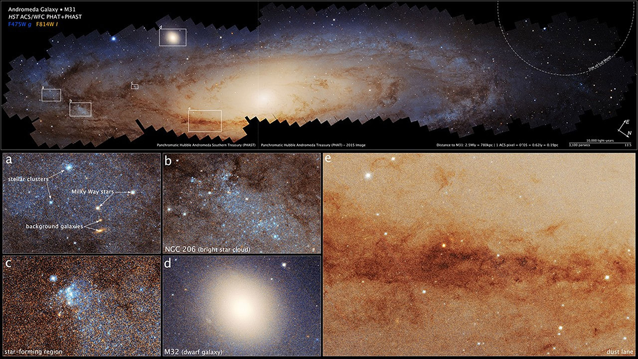 Hubble 2.5 Billion Pixel Image Andromeda Galaxy
