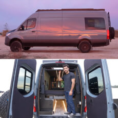 Mercedes-Benz Camper Van Projector Screen Movies Shower