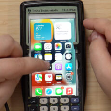 Texas Instruments Ti-83 Plus Calculator with iPhone