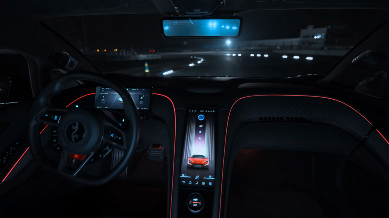BYD Yangwang U9 Electric Supercar God's Eye Smart Driving Track