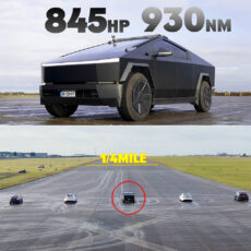 Cybertruck Tesla Performance Models EV Drag Racing
