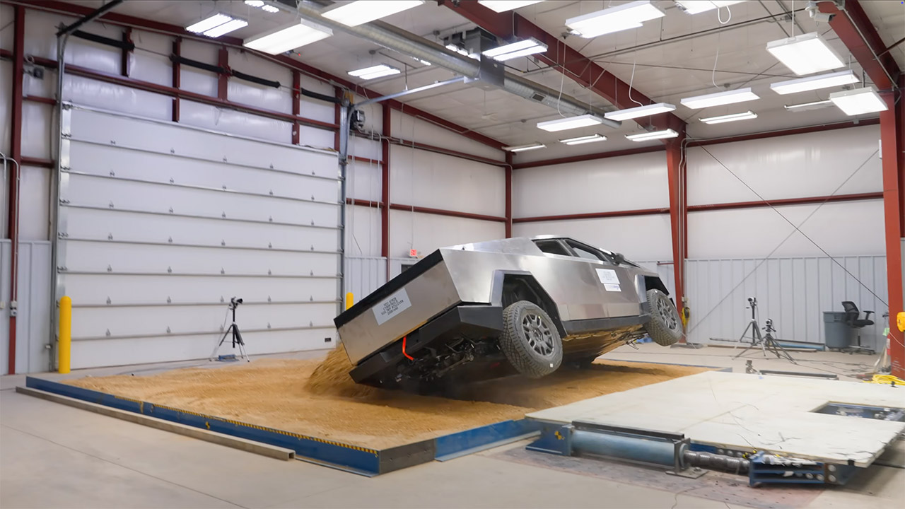 Tesla Cybertruck Crash Test Video NHTSA