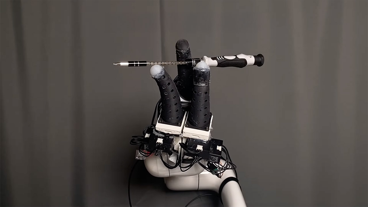 Robotic Hand Fingers Pen Spinning Trick