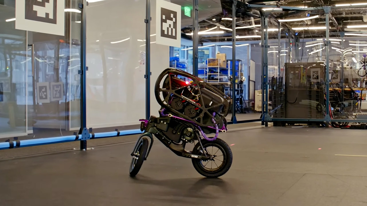RAI Institute Ultra Mobile Vehicle UMV Wheeled Robot Stunts