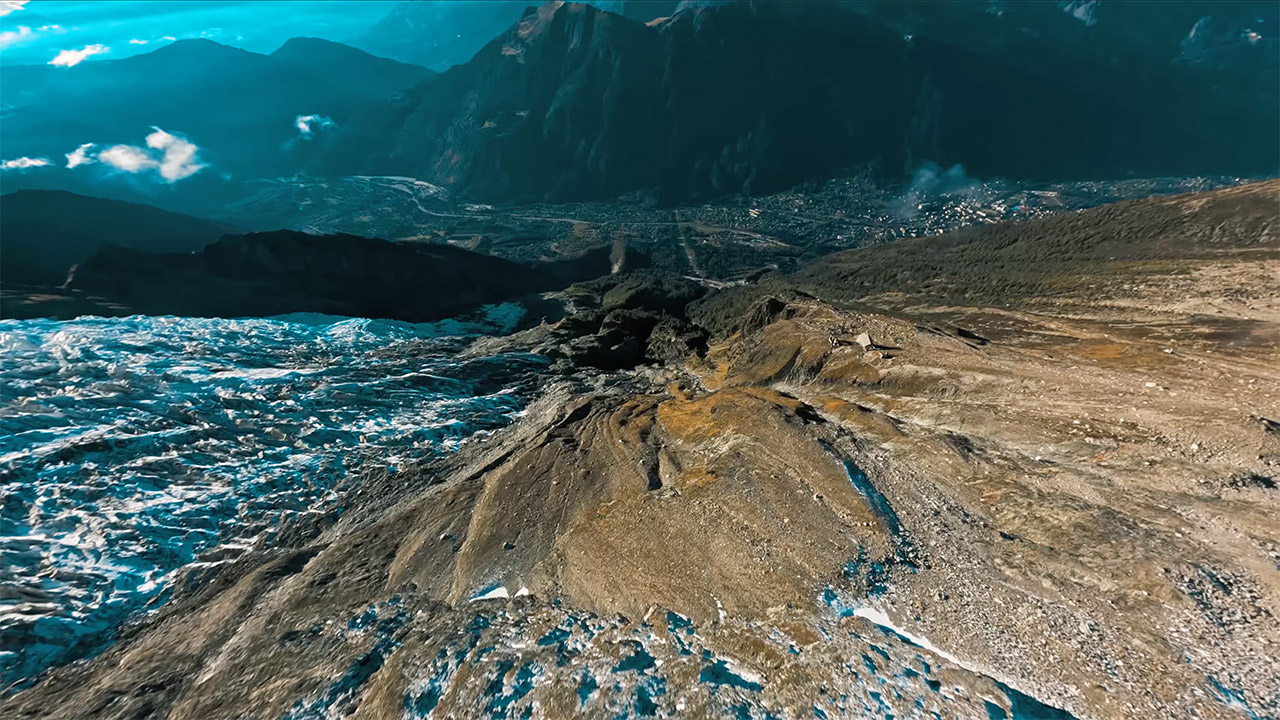 FPV Drone Aerial Footage French Alps