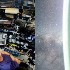 NASA Astronaut Don Pettit Milky Way Earth Horizon