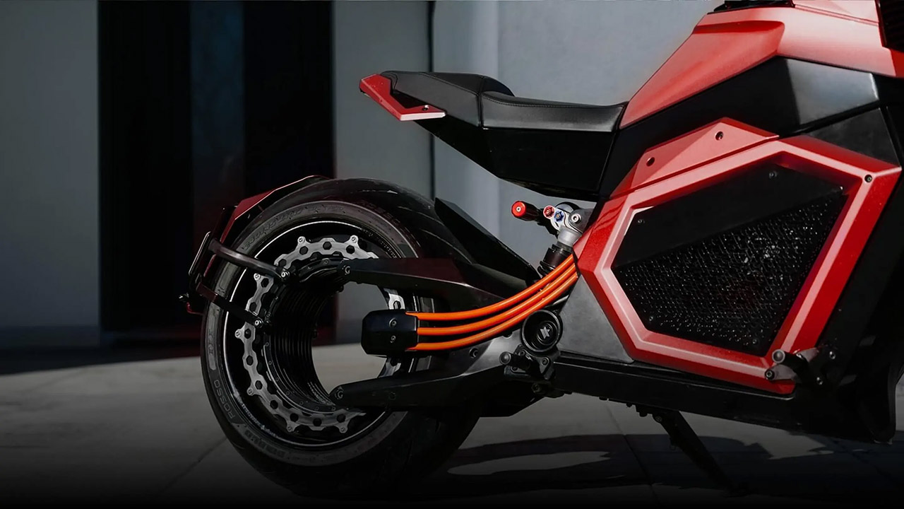 Verge TS Pro Electric Motorcycle Hubless Design
