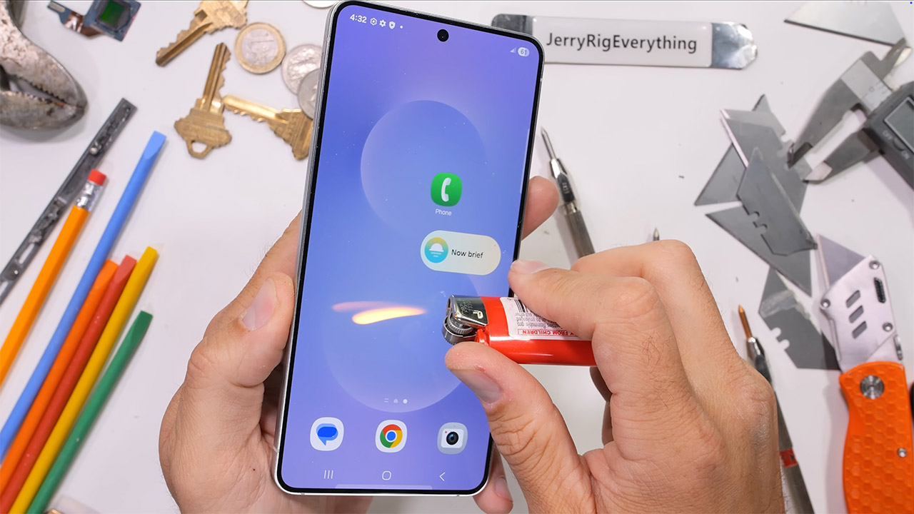 Samsung Galaxy S25 Edge Durability Test JerryRigEverything