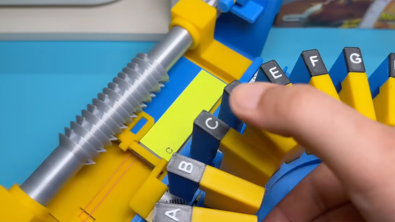 3D-Printed Typewriter Toast