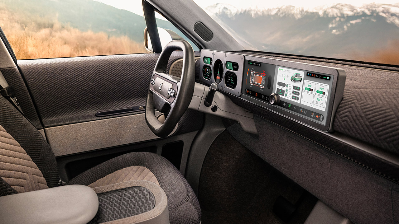 Telo MT1 Electric Pickup Truck Interior