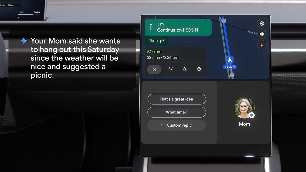 Google Gemini Android Auto Features