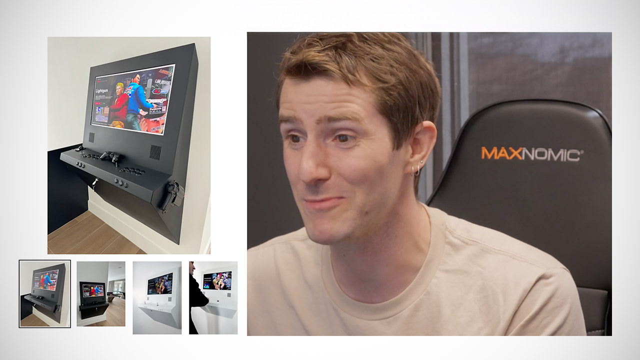 Linux Umbrella Wall-Mounted Arcade Machine DIY Build