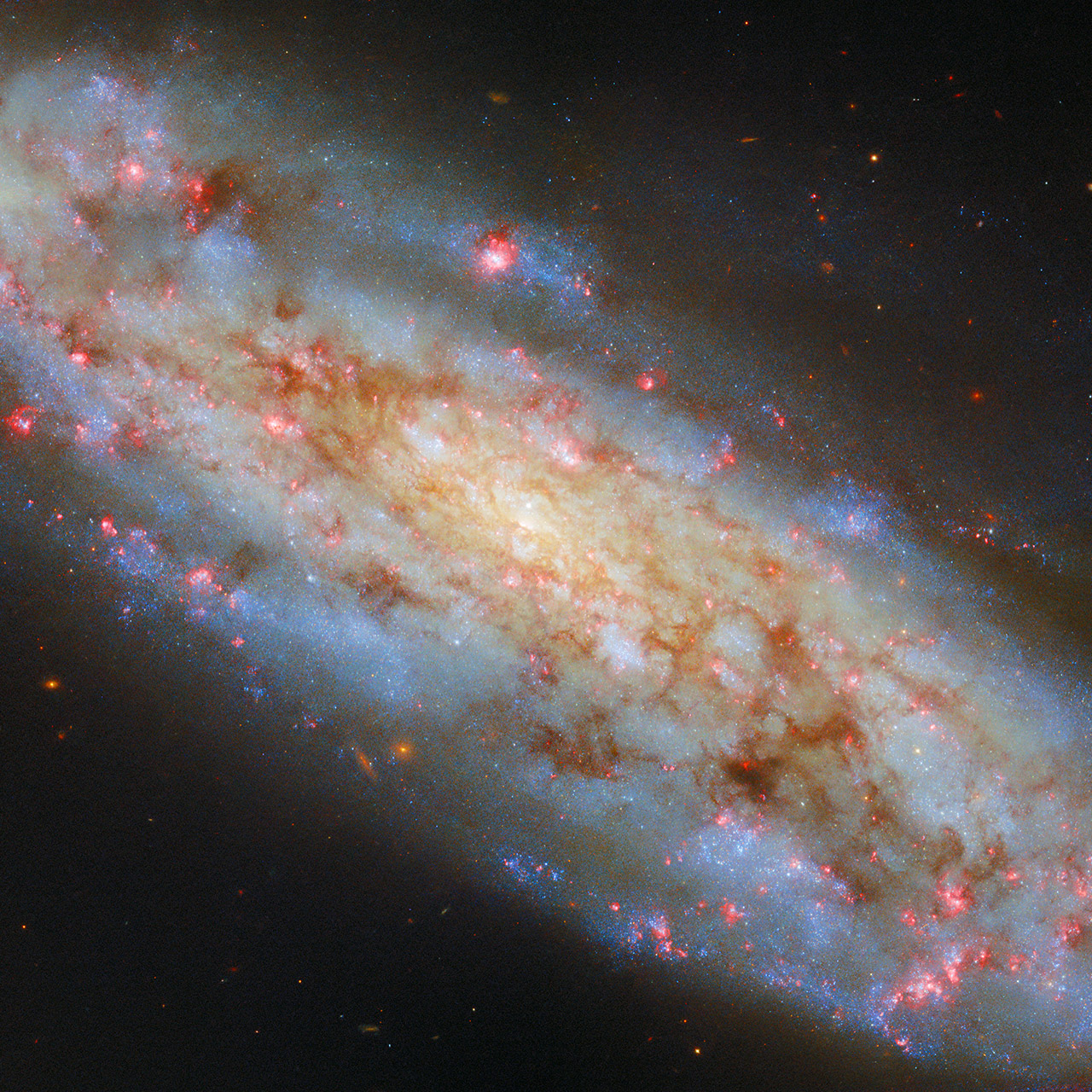 Hubble Incline Spiral Galaxy NGC 3511