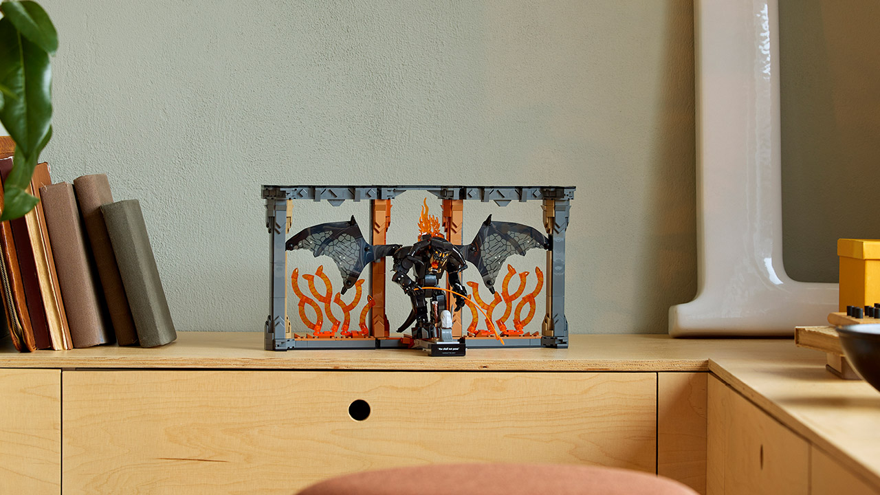 LEGO Icons The Lord of the Rings Balrog Book Nook Set