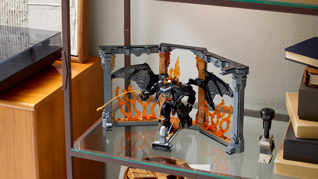 LEGO Icons The Lord of the Rings Balrog Book Nook Set