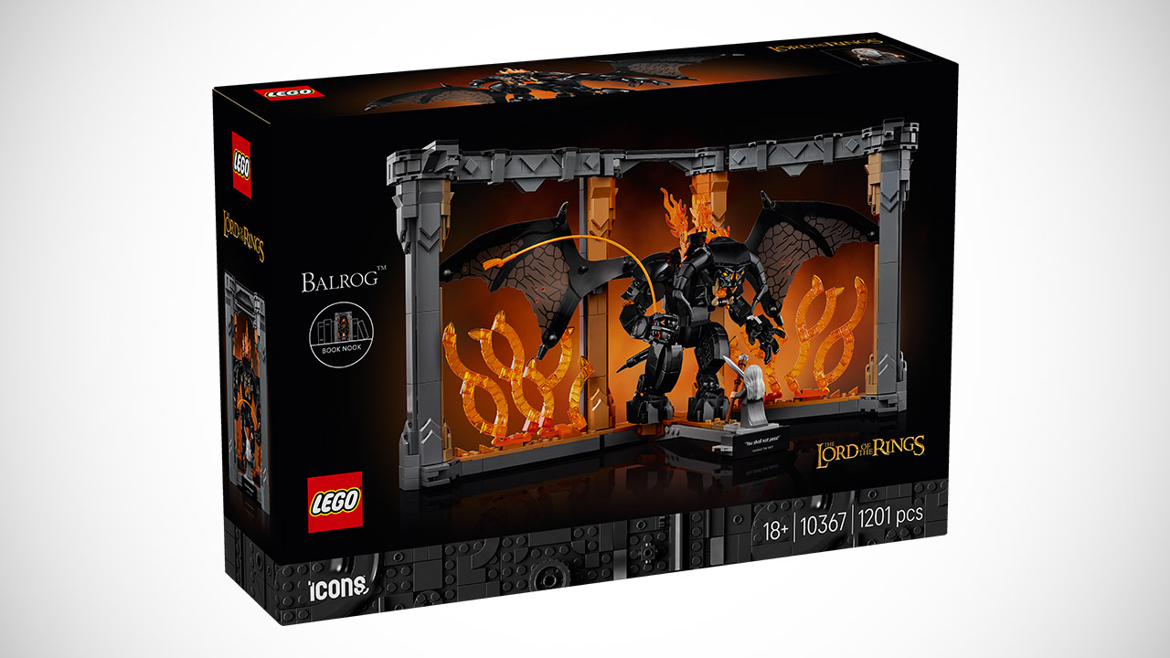 LEGO Icons The Lord of the Rings Balrog Book Nook Set