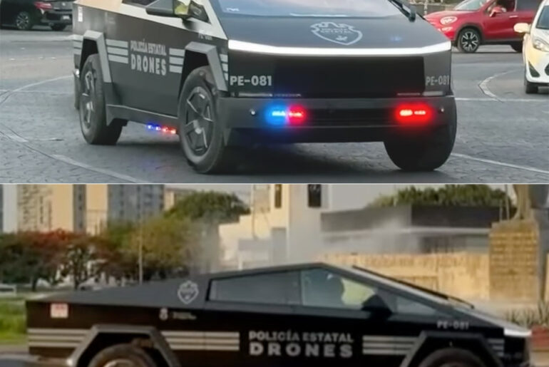 Jalisco Mexico Police Tesla Cybertruck