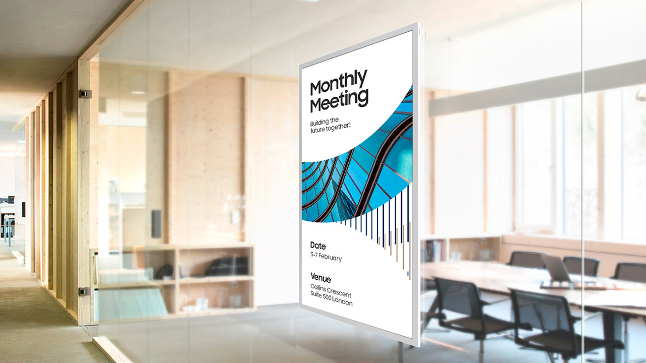 Samsung EM32DX Color E-Paper Sign