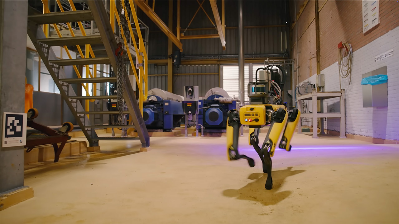 Boston Dynamics Spot Robot Dog Cargill Plant Amsterdam