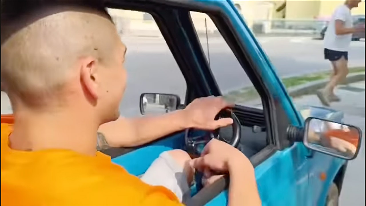 Flat Fiat Panda World's Narrowest Car