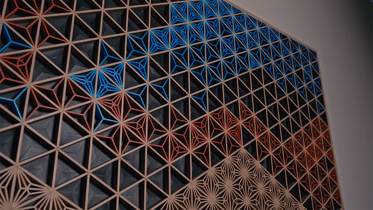 3D-Printed Kumiko Panel