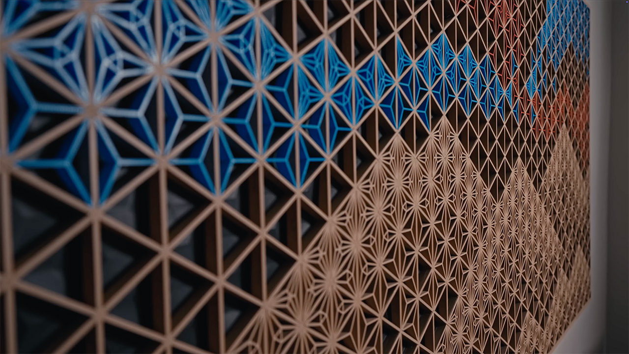 3D-Printed Kumiko Panel