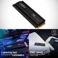 2TB Crucial T500 Gen4 NVMe M.2 SSD with Heatsink