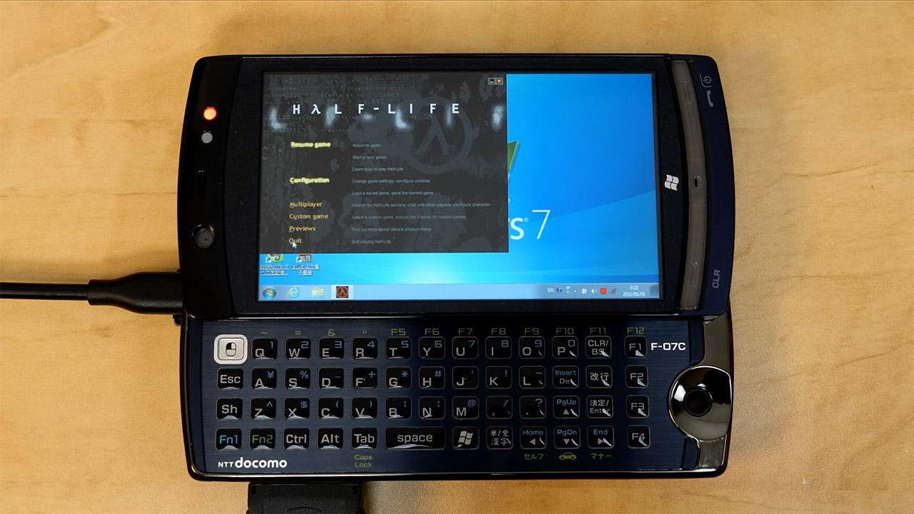 Fujitsu LOOX F-07C Smartphone Windows 7