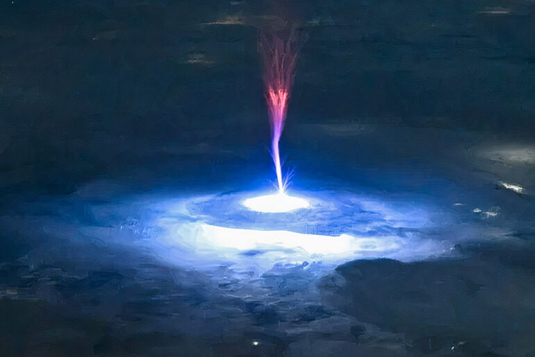 NASA Lightning Sprite ISS Earth Fireworks