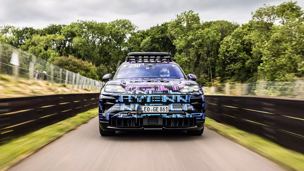 Top Gear Richard Hammond British Hill Climb Porsche Cayenne EV