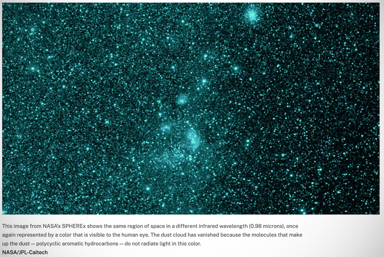 NASA SPHEREx Mission Map Sky