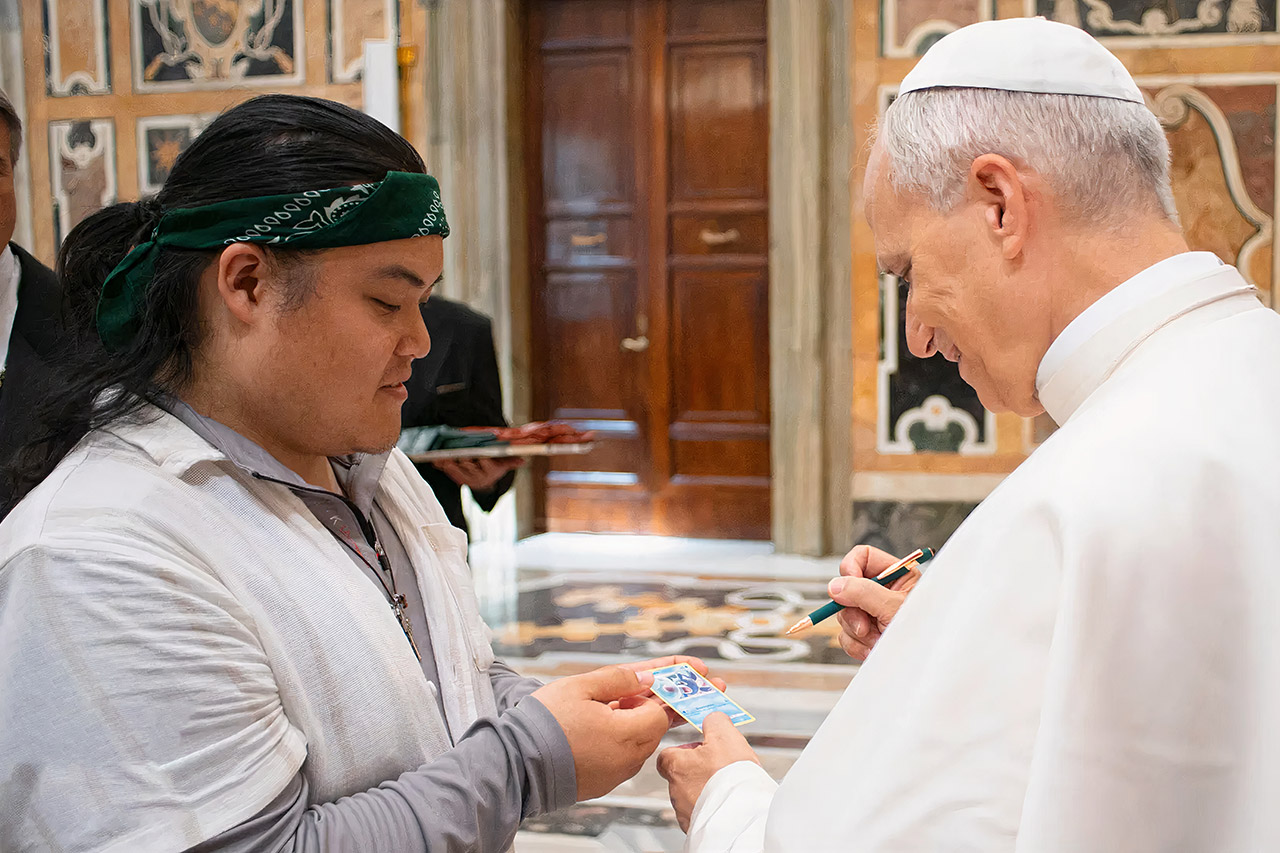 Pokemon Popplio Card Signed Pope Leo XIV