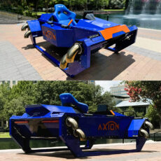 Jet-Powered Axion VTOL Aircraft