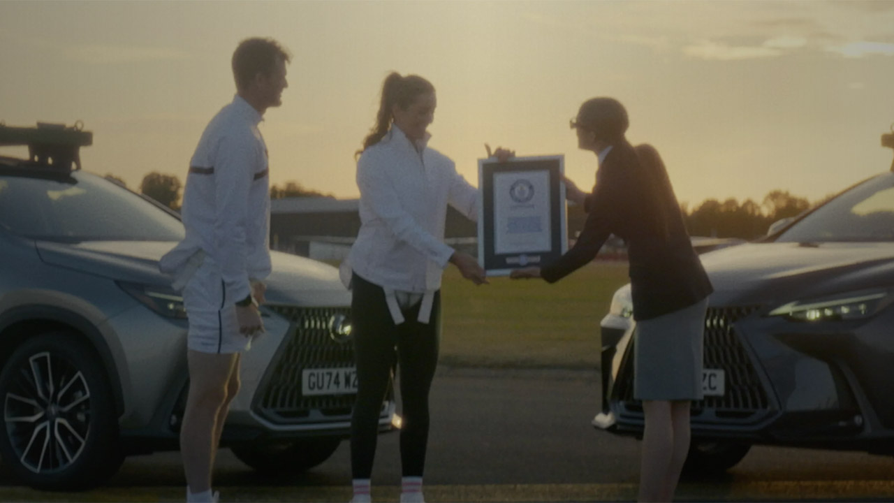 Lexus Guinness World Record Tennis Served at Speed