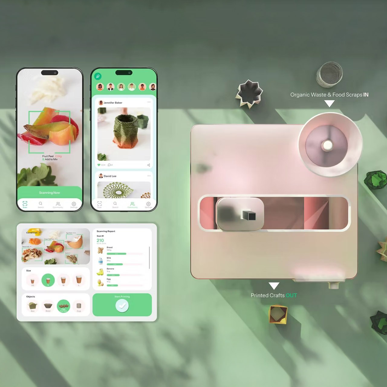 MIT FOODres AI Printer Food Scraps Waste