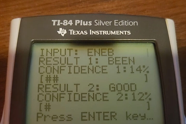 AI-Powered TI-84 Calculator Autocorrect Spell Check