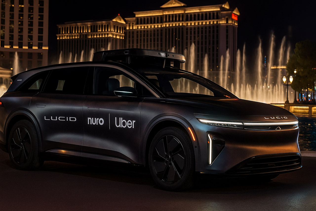 Uber Lucid Robotaxi Reveal