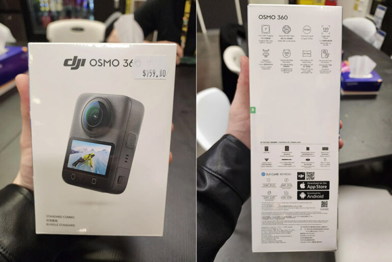 DJI OSMO 360 Retail Packaging Box Leak