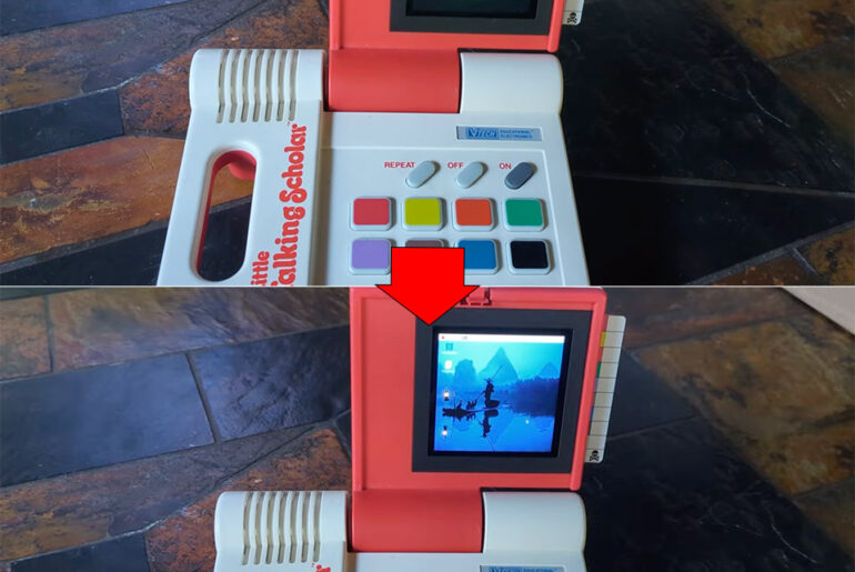 Little Talking Scholar Punch Card Toy Cyberdeck Mod