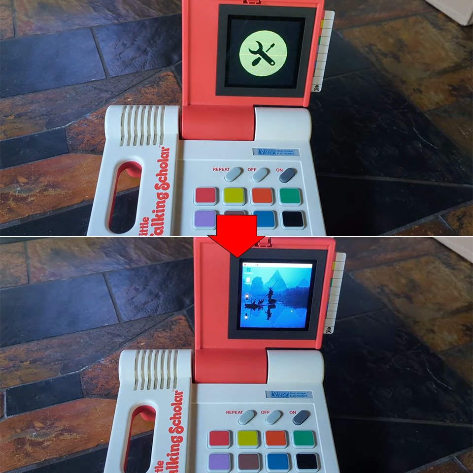 Little Talking Scholar Punch Card Toy Cyberdeck Mod
