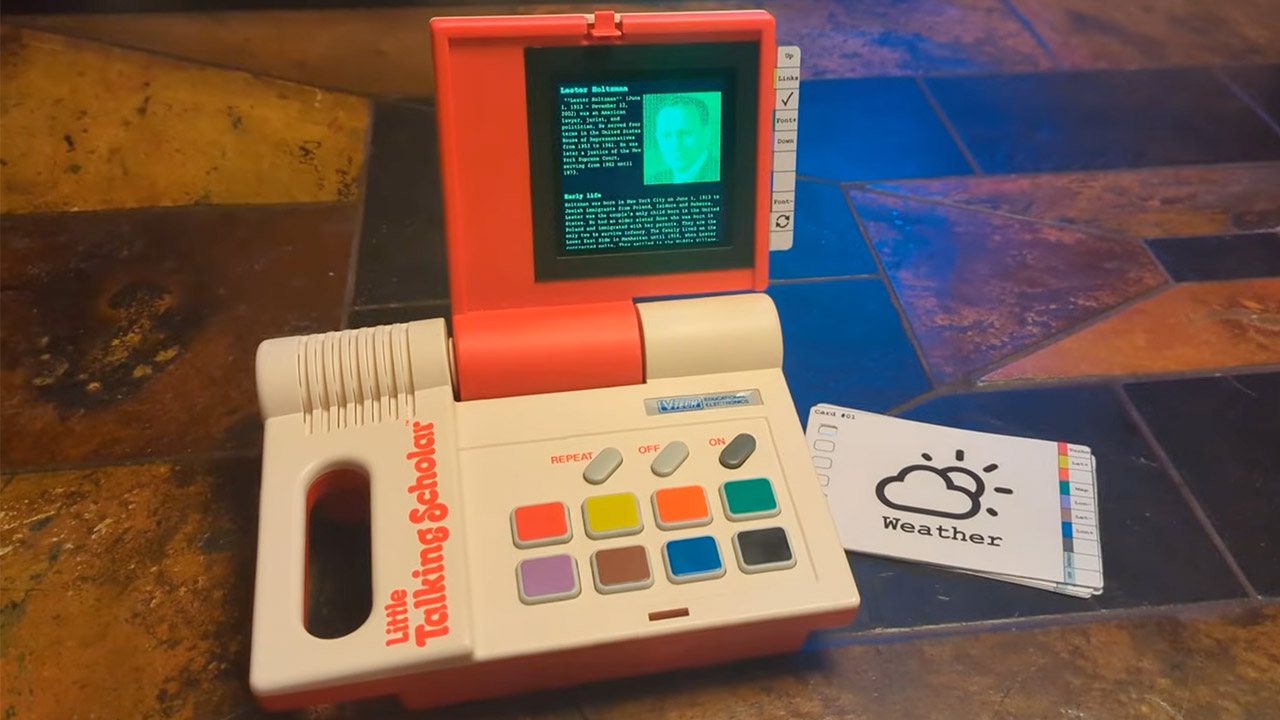 Little Talking Scholar Punch Card Toy Cyberdeck Mod