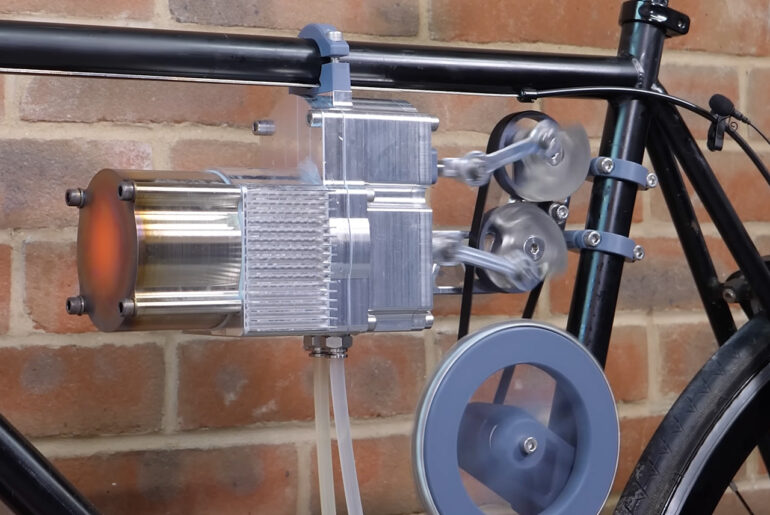 Tom Stanton Stirling Engine Bike Build